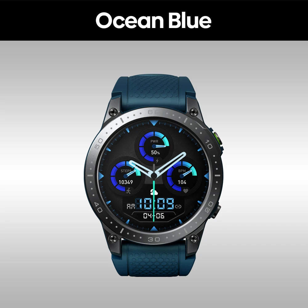 Zeblaze Ares 3 Pro Smart Watch Ultra HD AMOLED Display Voice Calling 100+ Sports Modes 24H Health Monitor Smartwatch