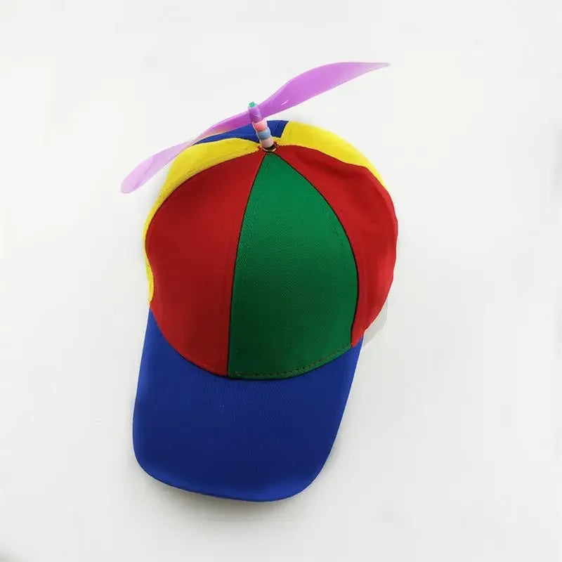 Funny Snapback Hat Helicopter Propeller Adventure Dad Hat Rainbow Bamboo Dragonfly Baseball Cap For Adult Kids Boys Girls