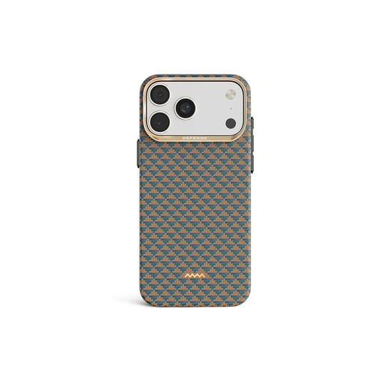 iPhone 17 Pro Max Case Gilded Tactile Woven Aramid Fiber Magnetic Case for iPhone 17 Pro Case