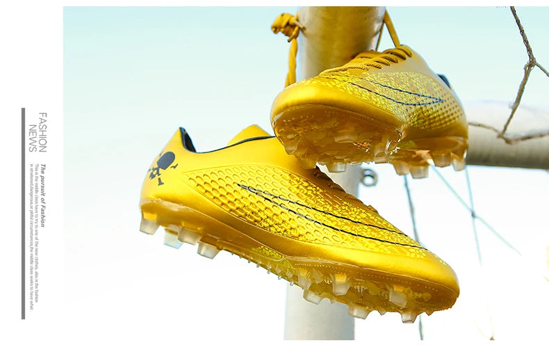 Men's Soccer Shoes Kids Children Low Top Futsal Society Training Football Boots