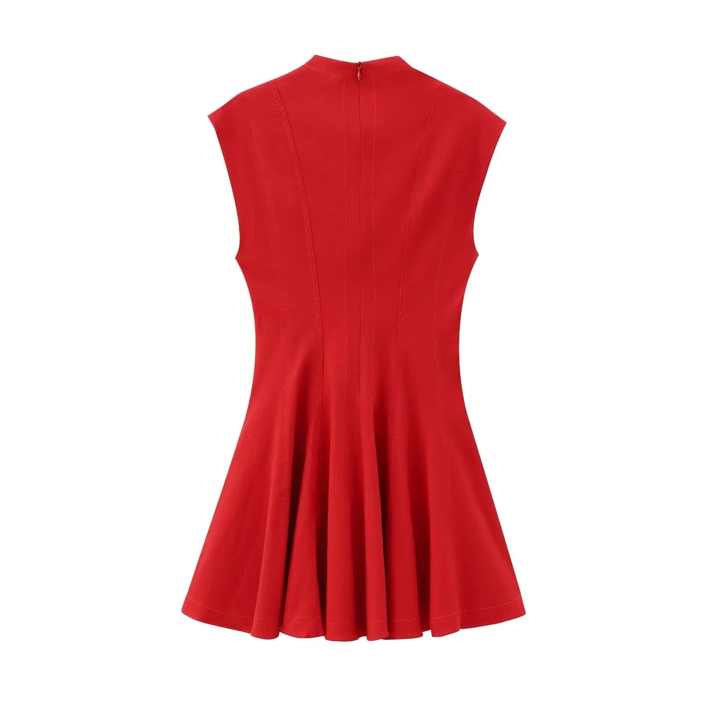 KONDALA Sexy Ruffles Mini Party Dress Women Sleeveless A-Line Chic Evening Club Dress Fashion 2025 Y2K Girl Street Vestidos