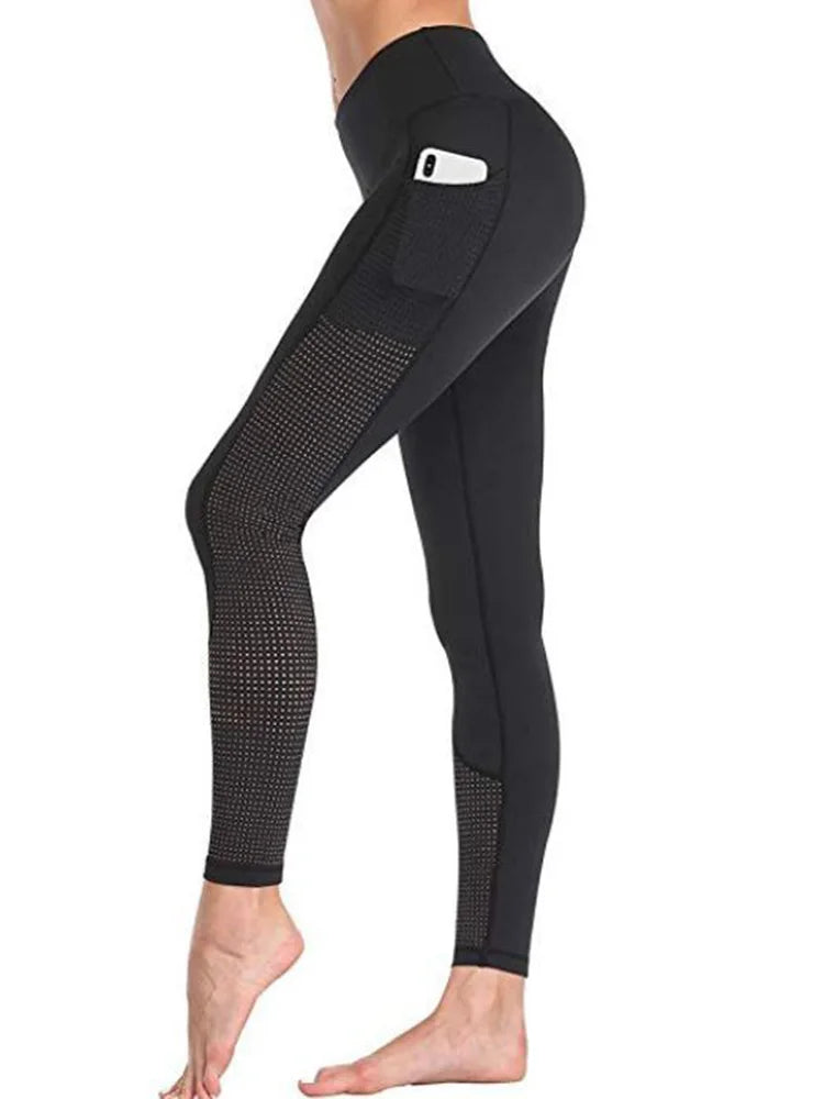High Waist Push Up Leggins Fitness Tights Pocket Workout Leggings Women