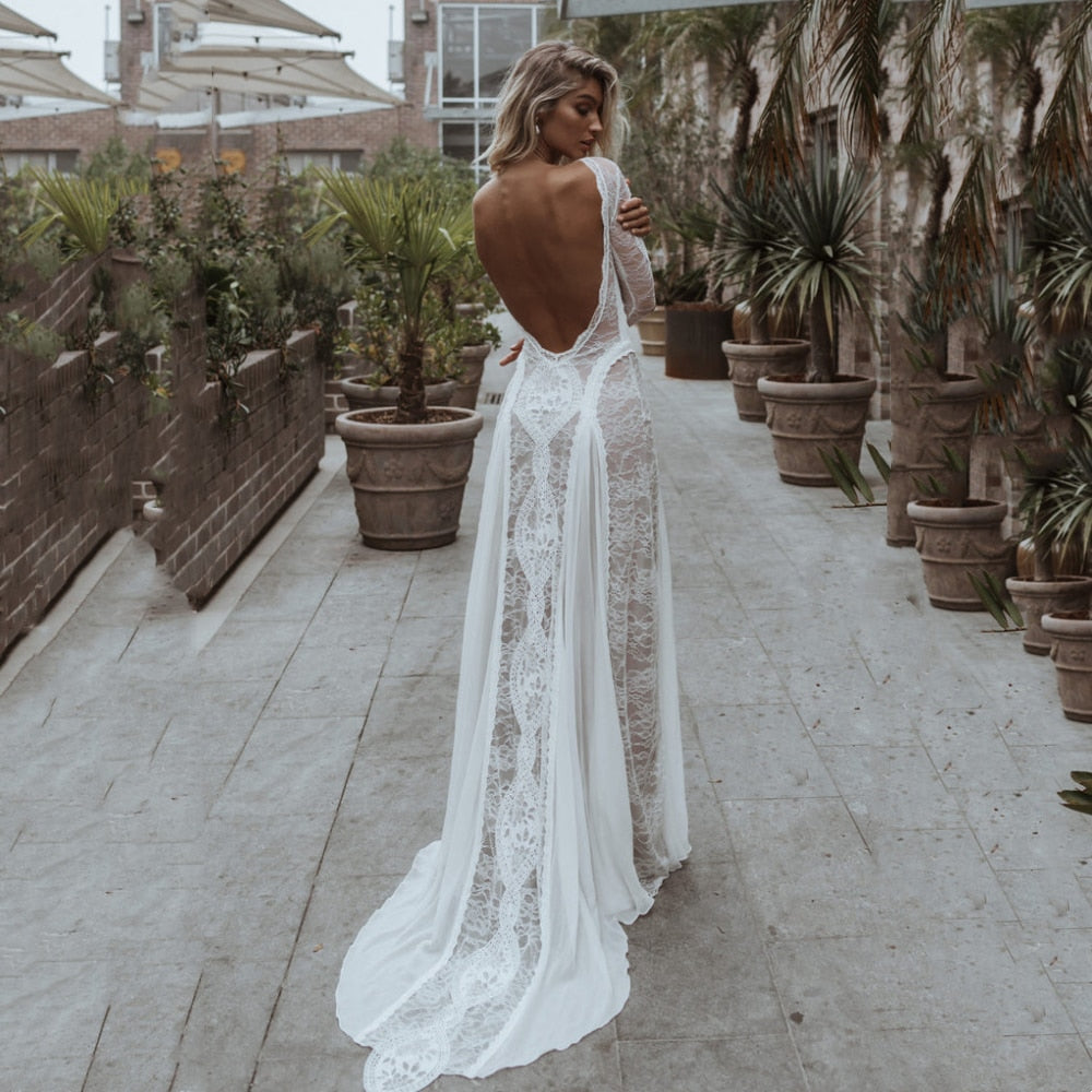 White Bridesmaid Dresses: Plus Size Wedding Dresses Lace Sheath Bride Robes