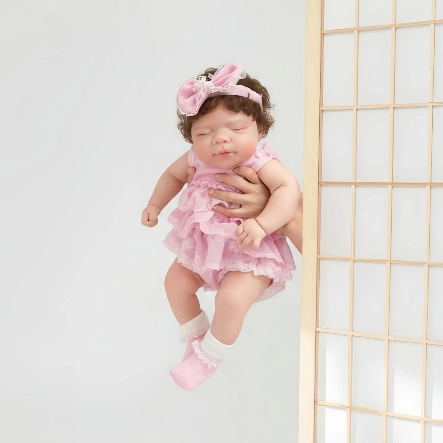 AnjoDoll 13Inch Open Mouth Pascale Reborn Doll Full Body Soft Silicone Girl Painted Doll Toys reborn de silicone real cuerpo