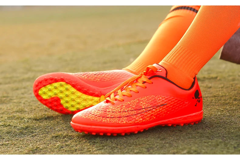 Men's Soccer Shoes Kids Children Low Top Futsal Society Training Football Boots