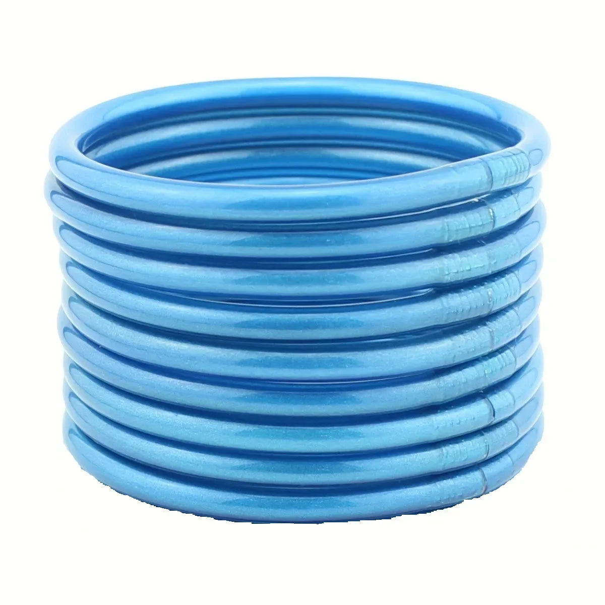 9Pcs/set Buddhist Jonc Bracelet Jewelry Lightweight Bowknot Glitter Jelly Silicone Bangle Bracelet for Women Buddha Girls