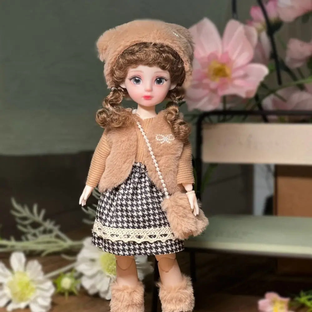 Ball jointed Doll Toys Bjd Dolls For Girls Dolls 1/6 Starry Gray Eyes 30cm Lolita Fashion Dress DIY Toy Children Birthday Gifts