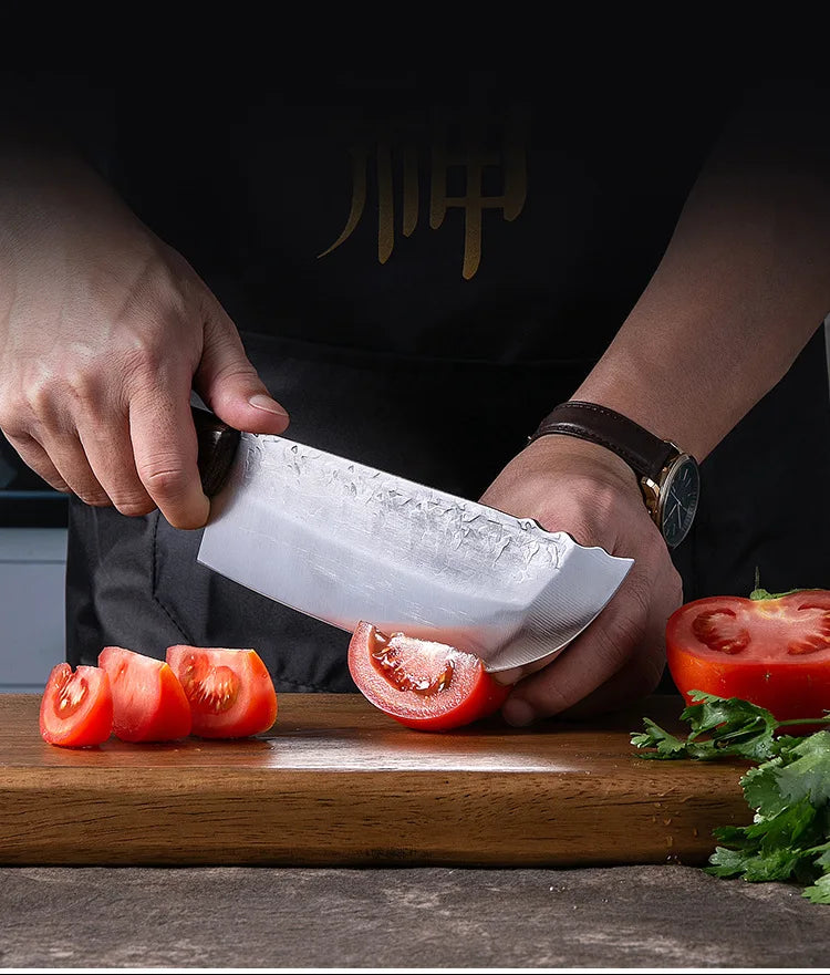 Cleaver Knife Forged Full Tang Butcher Knife 5CR15mov Stainless Steel Knife Sharp