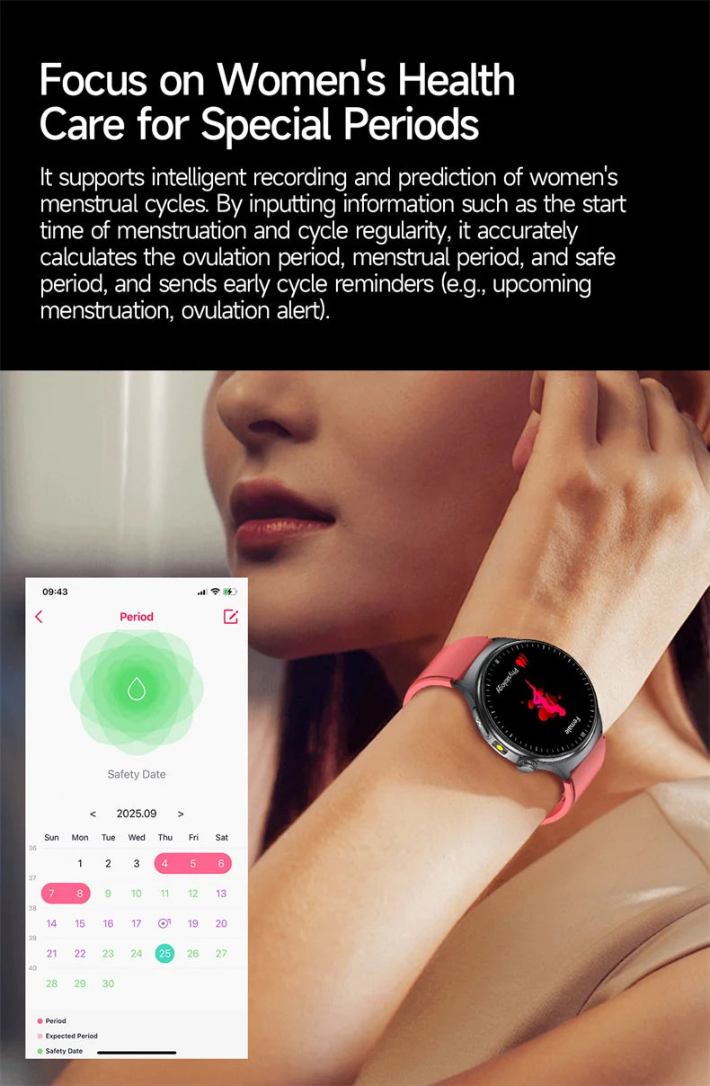 2026New Health Sport ECG AI Diagnosis Smart Watches Men Heart Rate Blood Pressure IP68 Waterproof Smartwatches For Men women