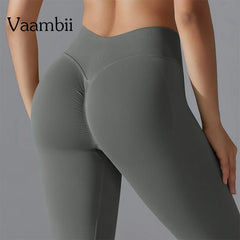 Workout Running Pants Seamless Bubble Butt Fitness Leggings Workout Outfit For Women