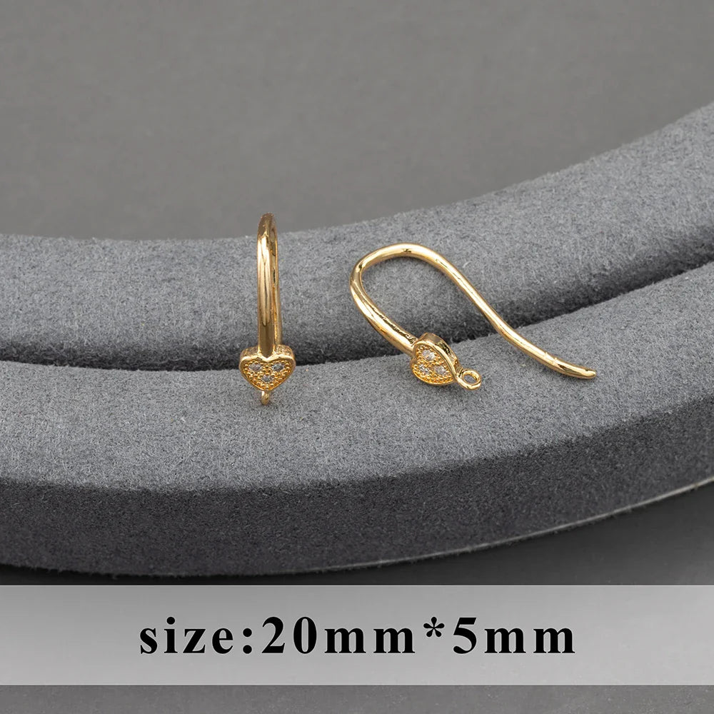 GUFEATHER,20pcs/lot,M800,jewelry accessories,pass REACH,nickel free,18k gold plated,copper,connector,diy earrings,jewelry making