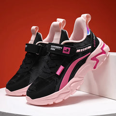 Children Sneakers Casual Shoes for Girls Pink Comfortable Leather Running Sports Kids Girl Flat Breathable Shoes