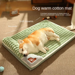 Winter Warm Dog Mat Luxury Sofa for Small Medium Dogs Plaid Bed for Cats Dogs