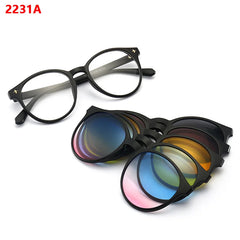 Sunglasses Men Women Magnetic Clip On Glasses TR90 Optical Prescription