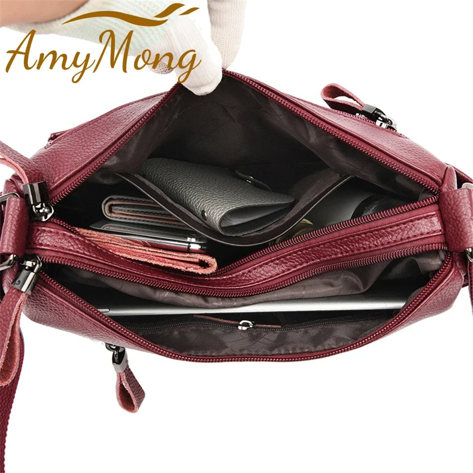 Genuine Brand Leather Sac Handbags Purse Women Bags Designer Shoulder