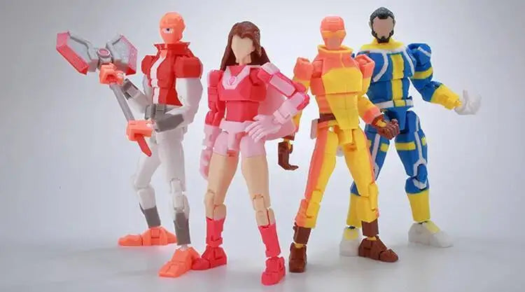 9L3D Printed Invincible Boy Lucky13 Dummy13 Conquer LEX Allen Superheroes Anime Toys Action Figures Mannequin Model Ornaments