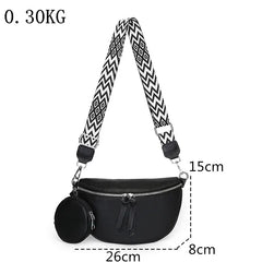 Soft Genuine Leather Fashion Saddle Bag Shoulder Crossbody Bag Luxury Women