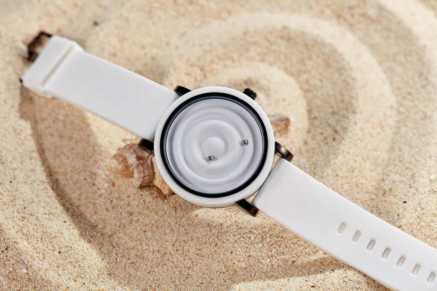 Personalized fashionable floating magnetic pointer free ball bearing creative simple waterproof quartz watch student women men