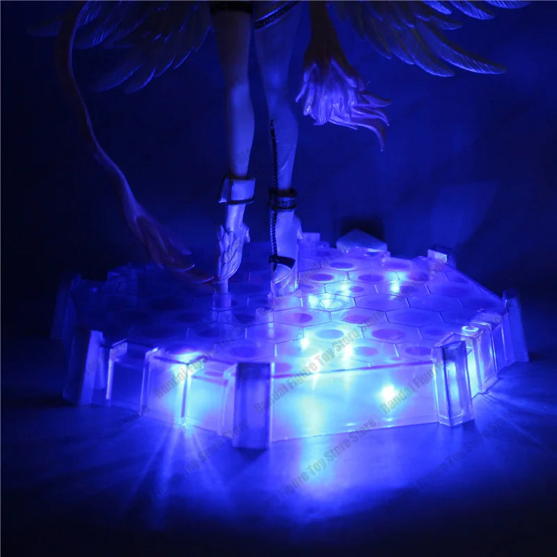 28cm Anime Digimon Adventure Figures Angewomon Angemon LED Action Figurines PVC Statue Model Collection Doll Toys Children Gift