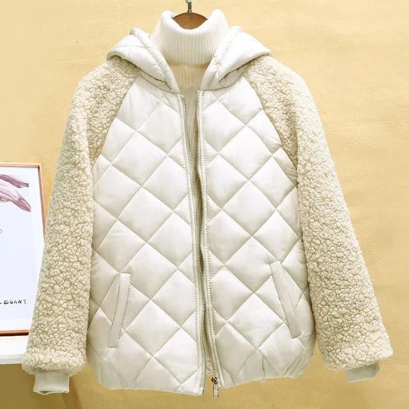 Down Cotton Jacket Female Short Coat Autumn Winter Women's Hooded Loose