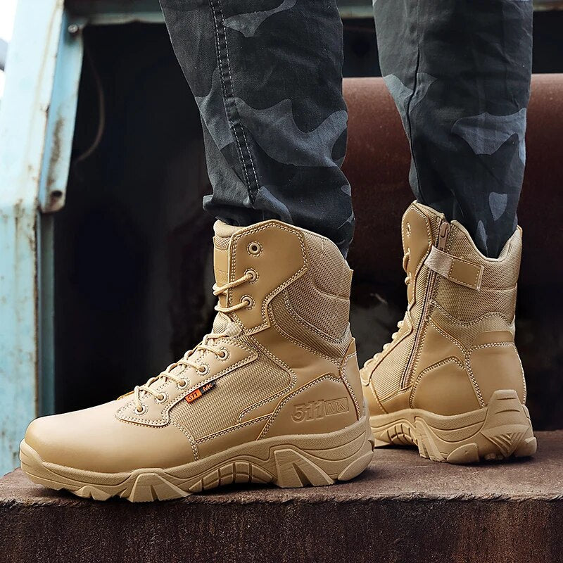 High Quality Military Leather Combat Boots for Men Combat Bot Infantry Tactical Boots