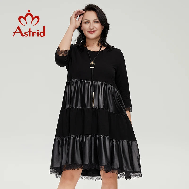 Formal attire Dresses: Dresses For Women Pu Leather Dress Long Sleeves