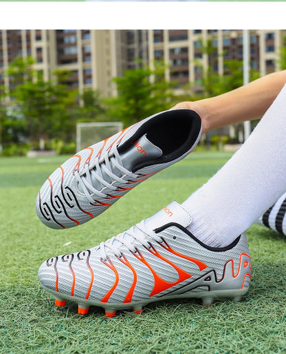 Men Soccer Shoes Adult Kids TF/FG Futsal Boys Ultralight Soccer Cleats Professional