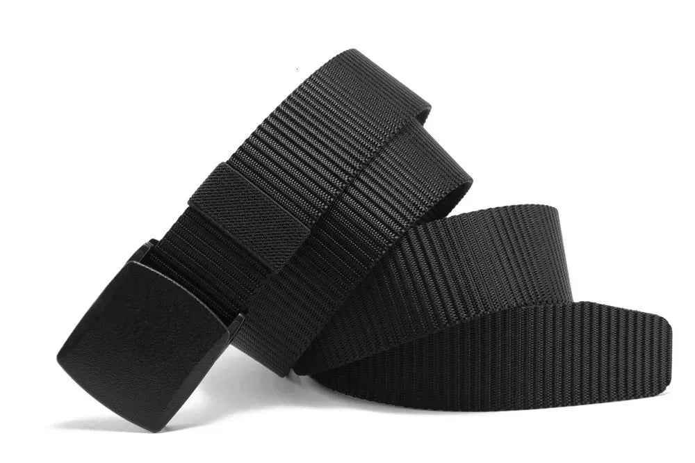 2PCS Automatic Buckle Nylon Belt Outdoor Hunting Multifunctional Tactical Canvas Belt High Quality Men Belt