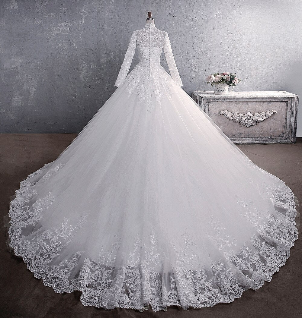Wedding Dress European American Lace