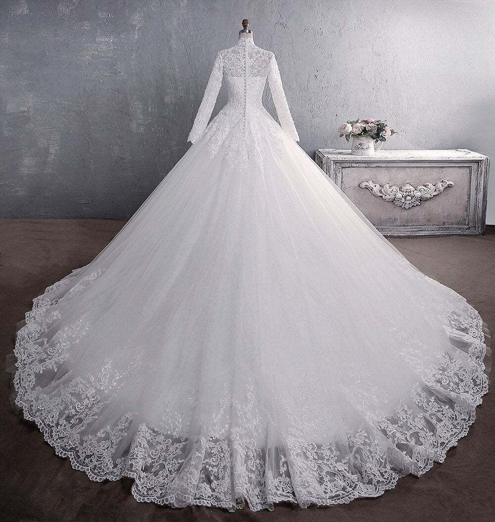 White Bridesmaid Dresses: Wedding Dress European American Lace