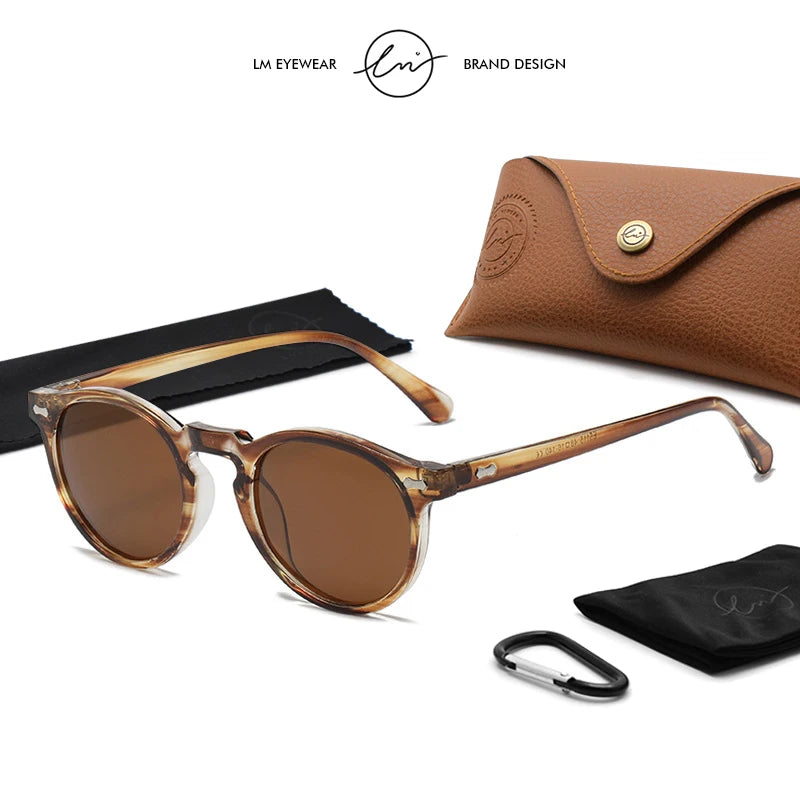 Sunglasses Women Men Tea Lens Outdoor Driving Shades Vintage Sun Glasses
