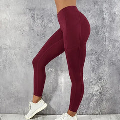 Sportswear Woman Gym Leggings Pocketed Yoga Pants Fitness Running Pants