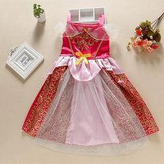 Girls Princess Dress Kids Cinderella Snow White Aurora Sofia Rapunzel Cinderella