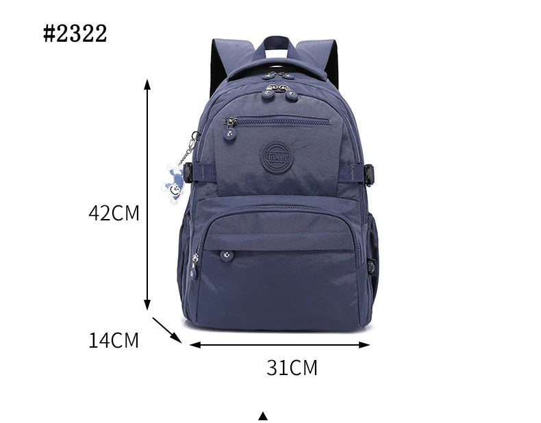 TEGAOTE Large Nylon Waterproof Backpack Travel Rucksack for Women School Bags Mochilas Mujer Kids Girls 2026