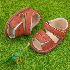 KIDSUN Outdoor Summer Flat Sandals Baby Boy Girl Shoes Rubber Non-slip Sole First Walkers Infant Crib Shoes 0-18M