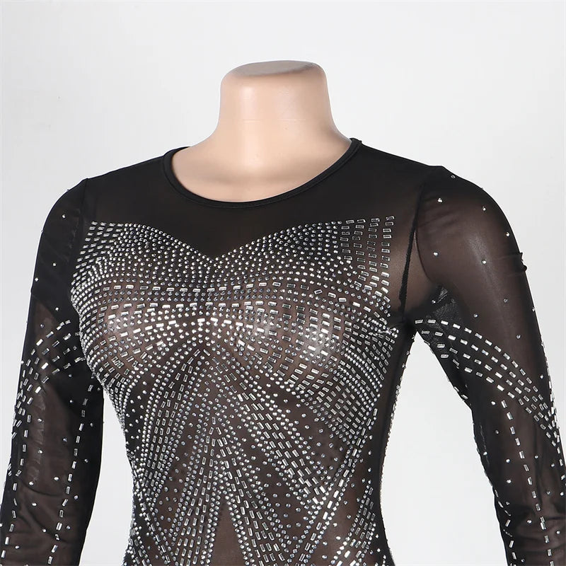 Formal attire Dresses: Rhinestone Mermaid Evening Dresses for Women Party Gown
