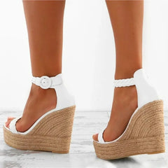 Woman Summer Wedge Sandals Platform Ladies High Heels Shoes Women