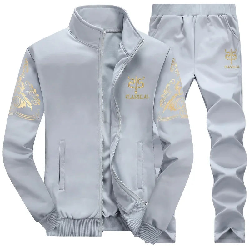 2023 Spring Autumn Marshmallow Men's Sports Suit Casual Long Sleeve Baseball Jersey Jacket Student Fitness Sweatshirt