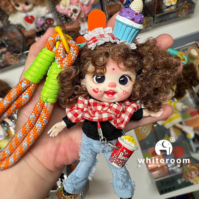 bjd doll Dolls for girls 13cm Labbu doll pocket mini blyth girl Doll Barbi Cry Baby Ball jointed doll Mobile phone Decoration