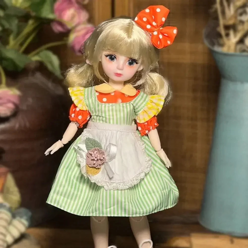 Ball jointed Doll Toys Bjd Dolls For Girls Dolls 1/6 Starry Gray Eyes 30cm Lolita Fashion Dress DIY Toy Children Birthday Gifts