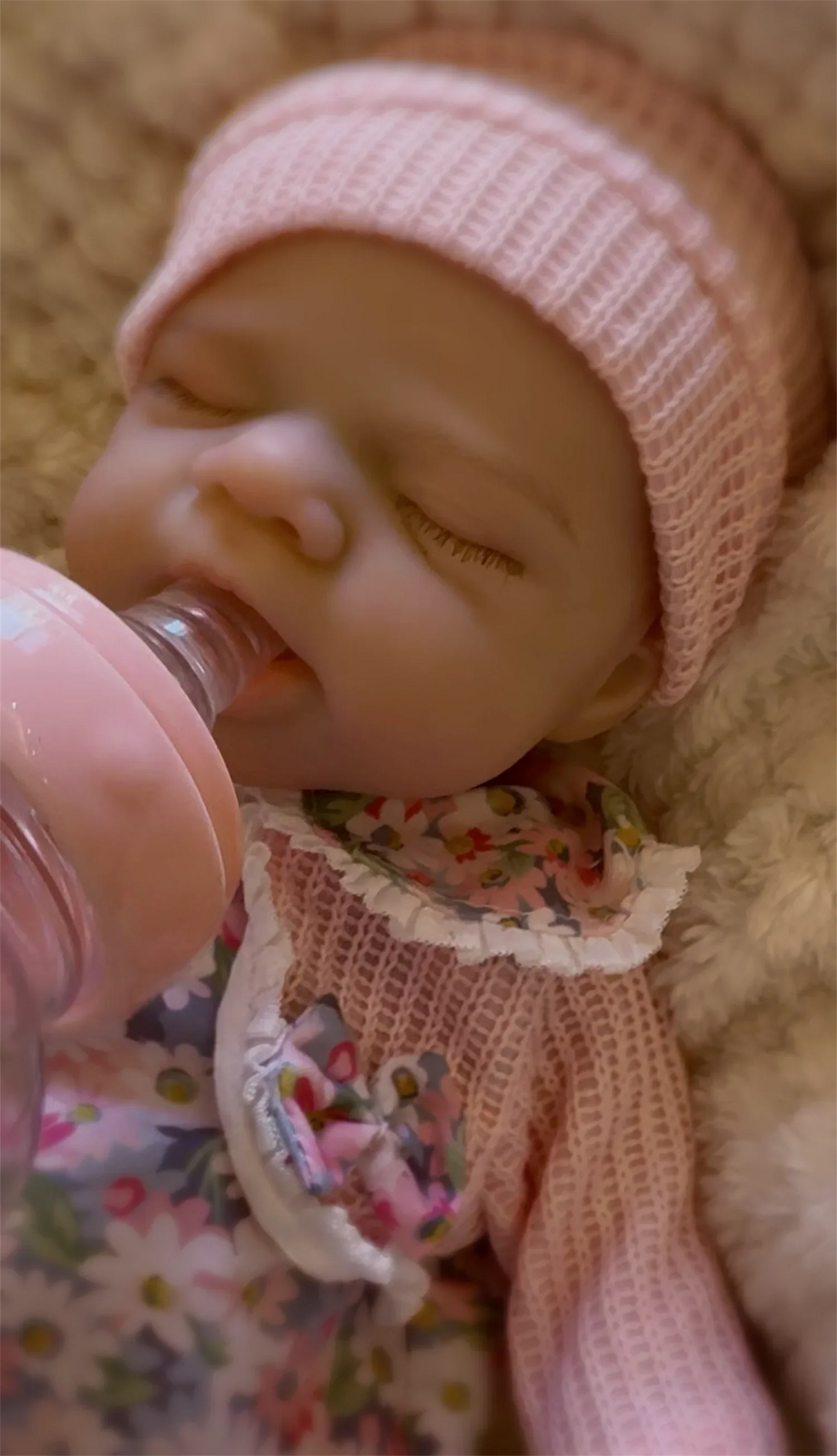 Open Mouth 33cm Pascale Full Body Silicone Reborn Girl Doll With Painted Skin Washable Soft Touch Reborn Girl  Silicone Doll