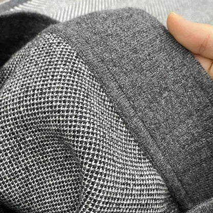 S-3Xl Elegant Woolen Wide Leg Pants Women Korean Fashion Striped Knitted Pants