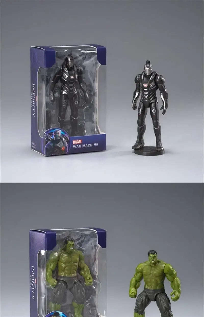 ZD Toys Official Avengers Legends: Iron Man, Spider Man, Thor, Captain America, Thanos, Hulk, War Machine Action Figures