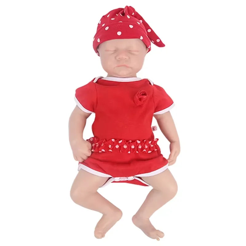 IVITA 100% Full Body Silicone Reborn Baby Dolls Painted Realistic Baby Doll Wholesale Lifelike Toys for Children Christmas Gift