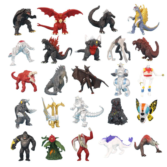 24pcs/set Godzilla vs King Kong  Figure Model Toys 17cm