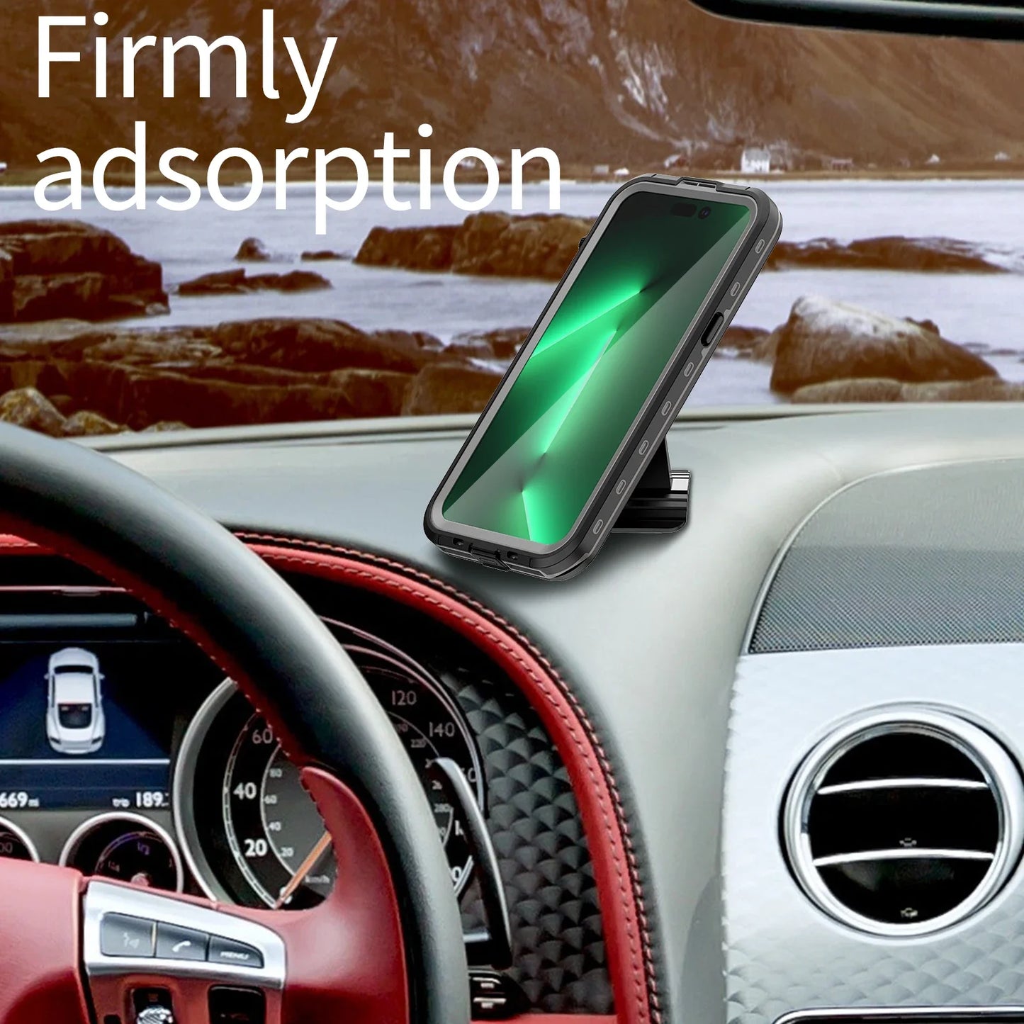 Magnetic shockproof dustproof IP68 professional waterproof phone case for iphone 16 pro max/15/14/13