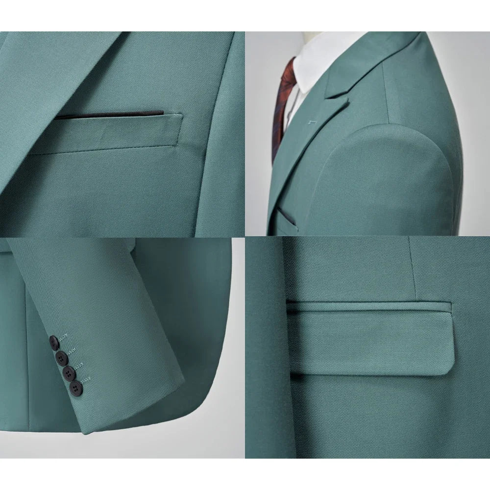 Tuxedo for Mens: Italian Business Gentleman Slim Suit, Groom Wedding Blazers