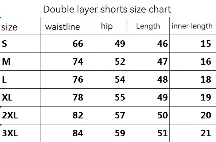 men's double layered shorts men anime high waisted oversized breathable sports