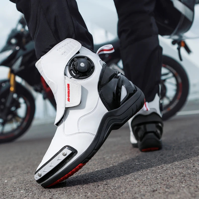 Motorcycle professional riding boots summer anti-fall unisex casual cycling shoe men outdoor high-top cross-country racing boots