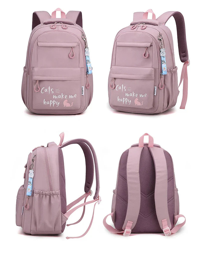 Backpack School Bag Girl Back Pack For Children Kid Child Teenager Female Class Schoolbag Primary Women Bagpack Teen Bookbag Kit